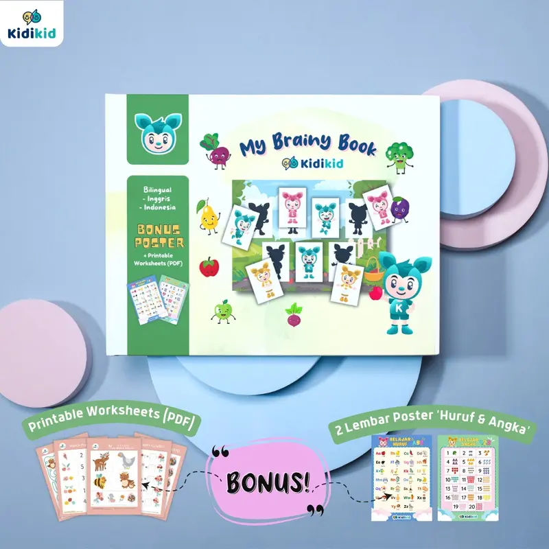 (BUNDLING 3 PCS READY STOCK) PAKET 12 JAM LANCAR MEMBACA RODA HIJAIYAH MY BRAINY BOOK 1