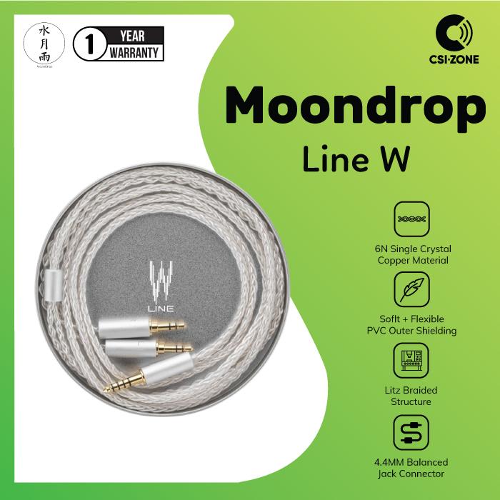 Gambar Moondrop Line W 6N Single Crystal Copper Dual 3.5MM Upgrade Cable dari CSI-ZONE Kota Tangerang Selatan Tokopedia