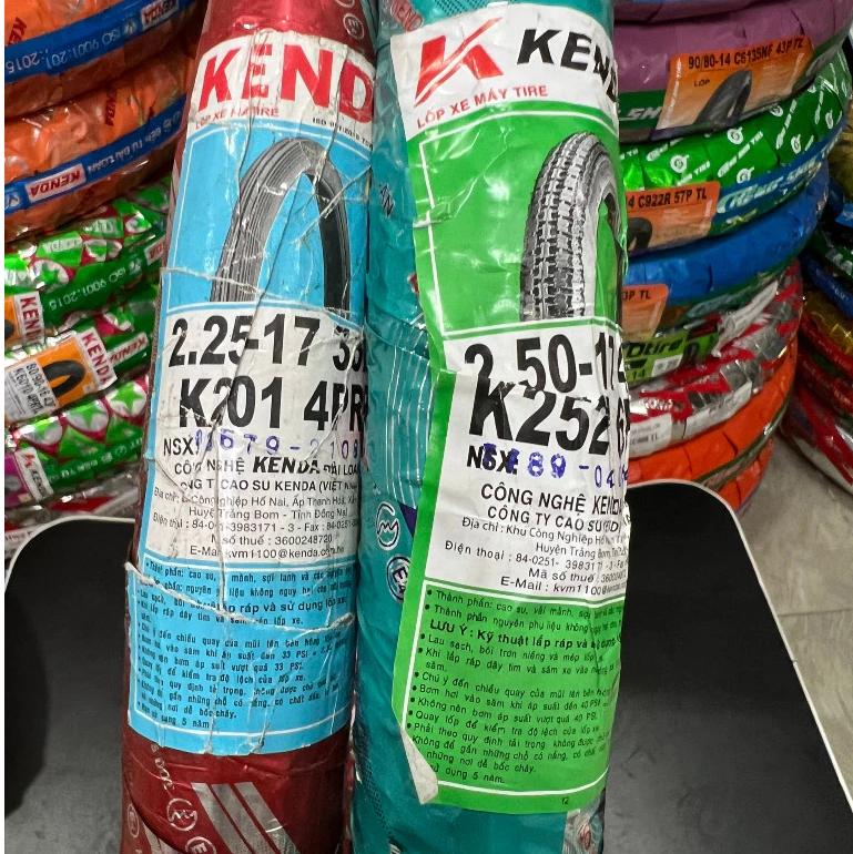 52. Lốp vỏ KENDA dùng ruột 2.25-17 & 2.5-17 & 2.75-17 gai K208, K201, K422, K252 dành cho xe Wave A-RSX, Dream, Future, Sonic 150, Raider, Satria, Sirius, Jupiter, YaZ, Axelo. 2