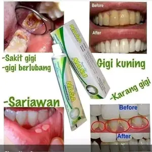 Pasta gigi nasa isi 6 biji