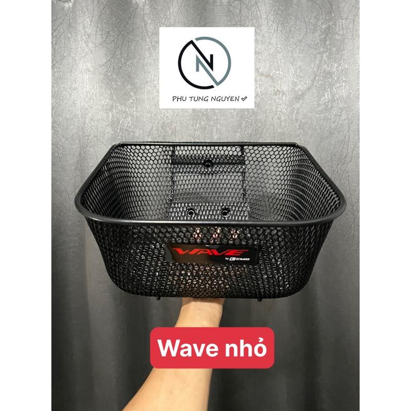 Rổ lưới gắn xe máy Wave NHỎ dưới hàng rẻ đẹp bền tặng kèm ốc gắn rổ . Phụ Kiện Phụ Tùng