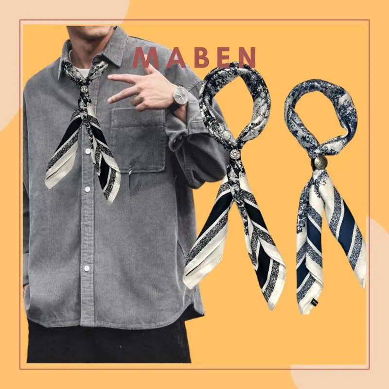 * GIÁ SP KHÔNG BAO GỒM NÚT BUỘC KHĂN*Khăn bandana hình con hổ size 70x70cm - Maben