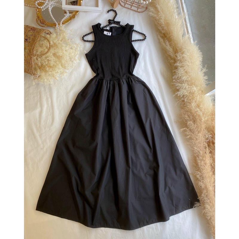 (Hàng chuẩn) Đầm balo maxi dáng dài sát nách trendy phù hợp mọi phong cách 8