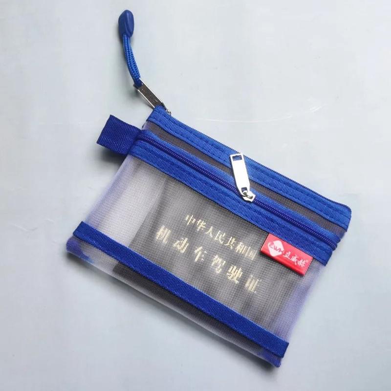 Product Introduction of New Portable Small Coin Bags Double Layer Mesh Bus ID Credit Card Storage Bag with Zipper Nylon Money Wallet Purse 12
