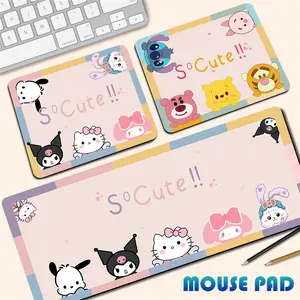 80x30cm and 21x26cm Gaming and Office Mouse Pad Set with Non-Slip Rubber Base, Waterproof Textured Surface, Stitched Edges, Smooth Tracking for FPS/MOBA/Work/Laptop IDLC3SVLWFL6