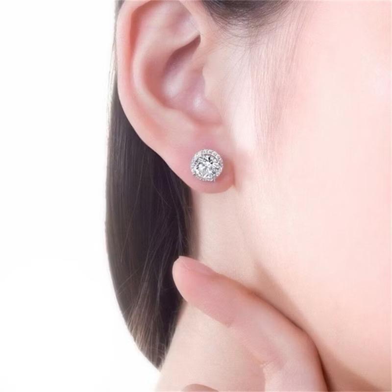 Khuyên tròn nam nữa DTJ bạc ta 0