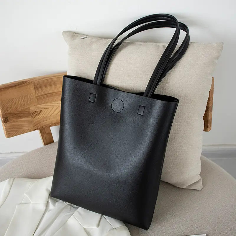 2024 New Shopping Bag Single Shoulder Bag for Women Artistic Large Capacity Handbag Student Korean Style Japanese Simple Underarm Bag