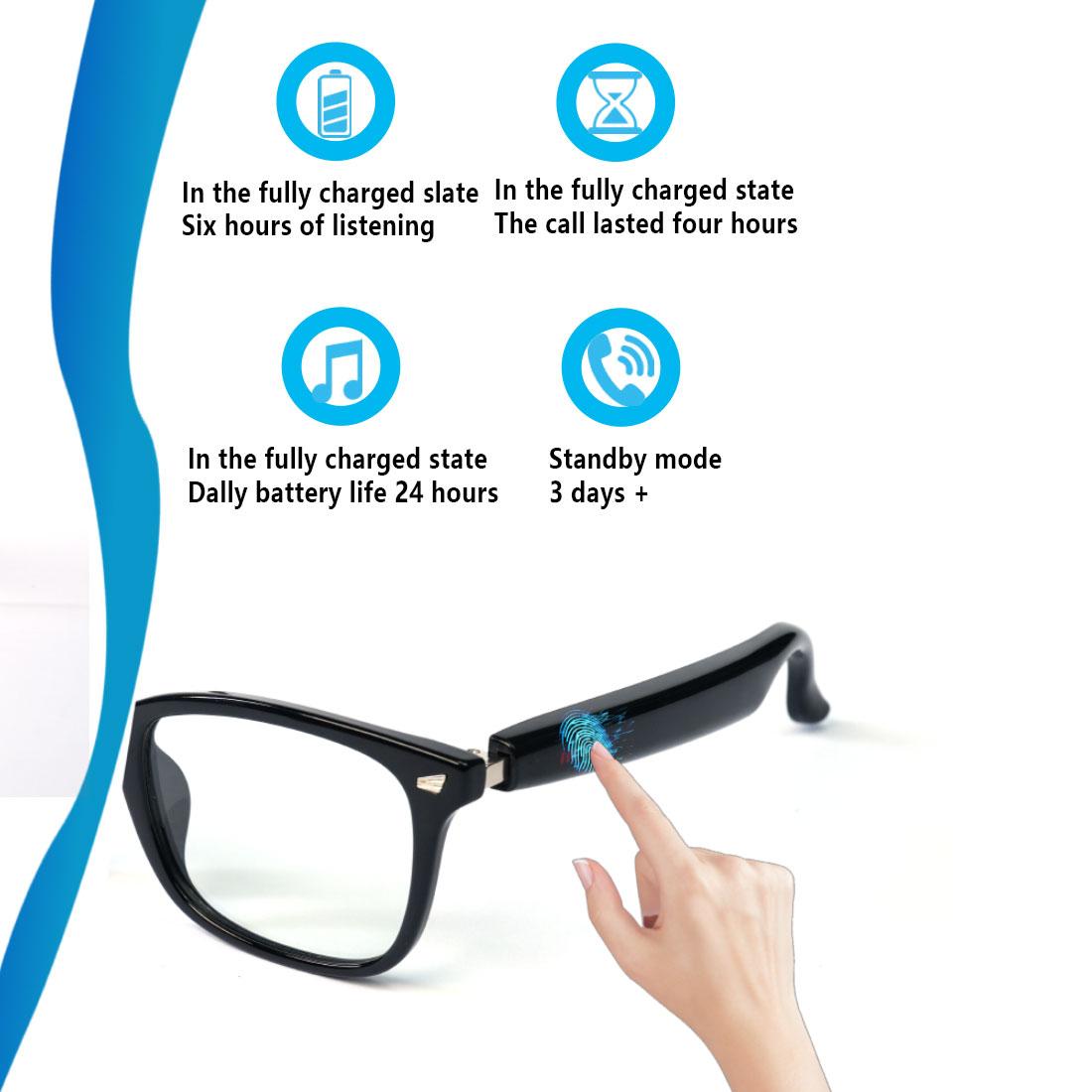 Smart glasses, app translation, color-changing lenses, high-definition voice calls, Hi-Fi music quality, open-ear audio glasses. - Image 12