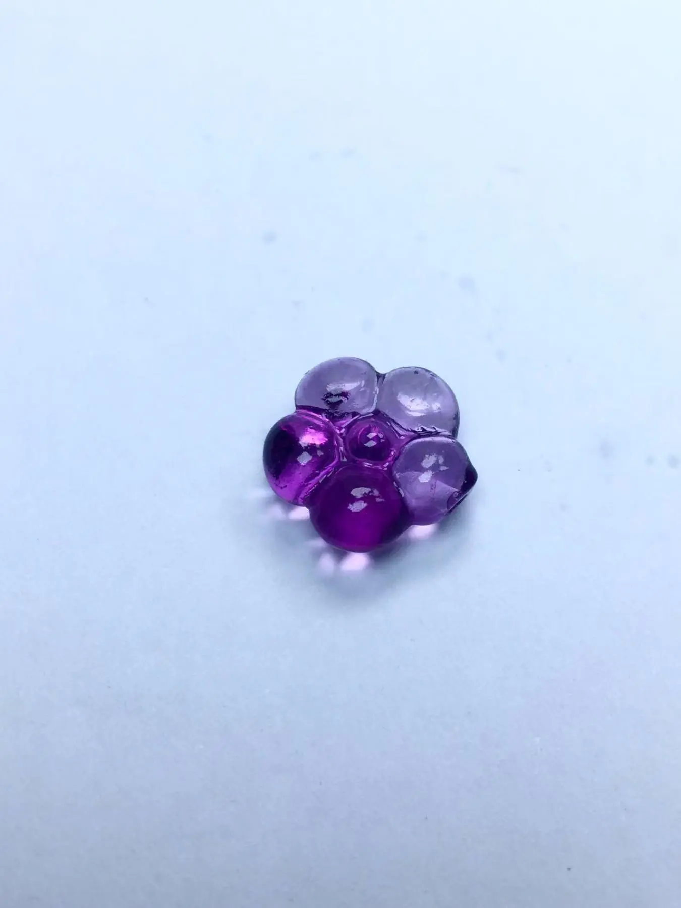 Random Color Flower Design Double Sided Carved Natural Stone Pendant, DIY Pendant for Phone Chain, Car Chain, Bag Chain, Clothes Button