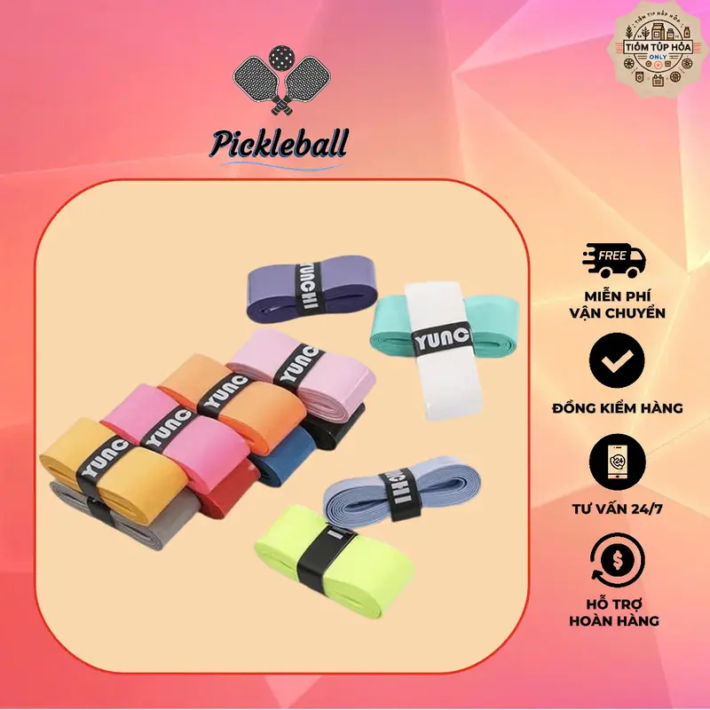 Quấn cán vợt Pickleball, Tennis, Bóng bàn YUNCHI mềm mại bám tay, thấm mồ hôi 0
