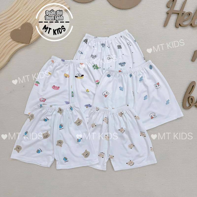 [ Loại Đẹp ] Combo 10 Quần Đùi Chục Thun Lạnh ,  In Họa Tiết Cho Bé Phù Hợp Cho Cả BÉ Trai Bé Gái 6