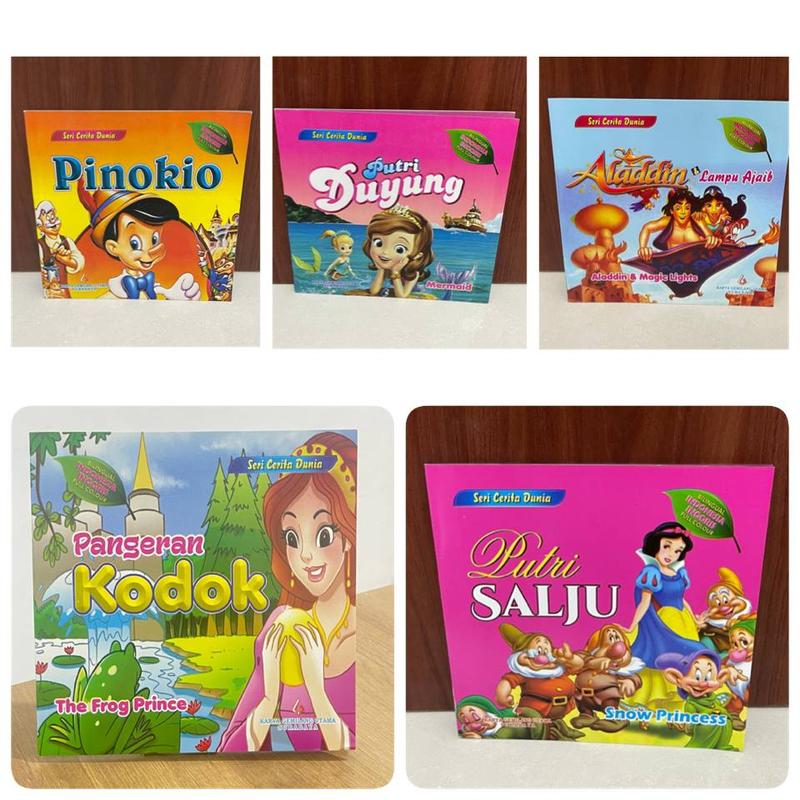Buku Cerita Dongeng Anak FULL COLOUR Bergambar Indonesia Inggris Seri Cerita Dunia Books 1