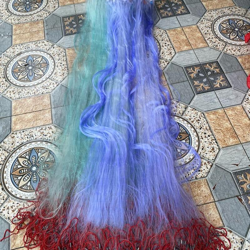 ￼Lưới 3 màn Lưới Bắt Cá Cao 1,5m Chân viền chì đỏ nặng Dài 90/100 met với 45/50 met