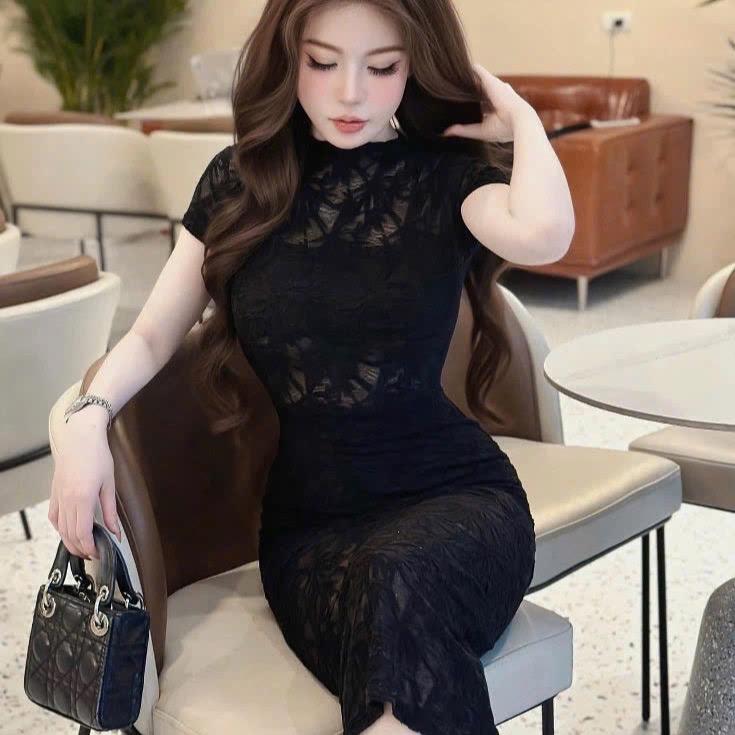 ￼Váy nữ ren 2 lớp dáng dài ôm bodyy Siêu Tôn Dáng Chuẩn (bee) 4