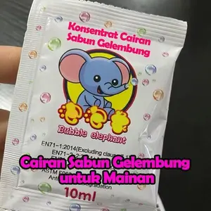 Sabun Gelembung Konsentrat untuk Senapan Gelembung Cairan Gelembung Non-Toksik Aman Digunakan_Habibi Bubble Toys Water mainan  balon  gelembung ring  63mm firework  bubble  machine