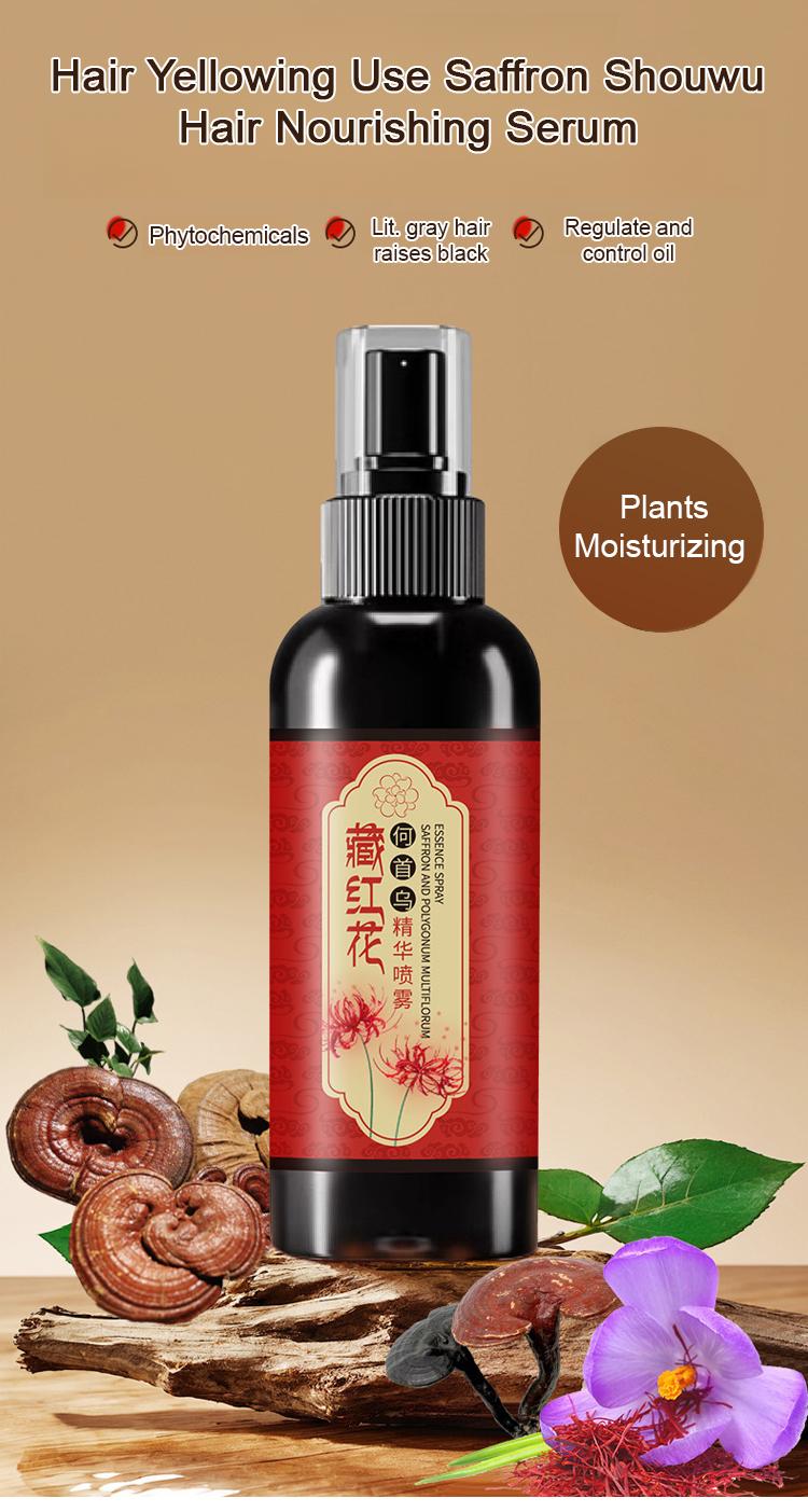 Product Introduction of Plant Herbal Black Hair Spray 1