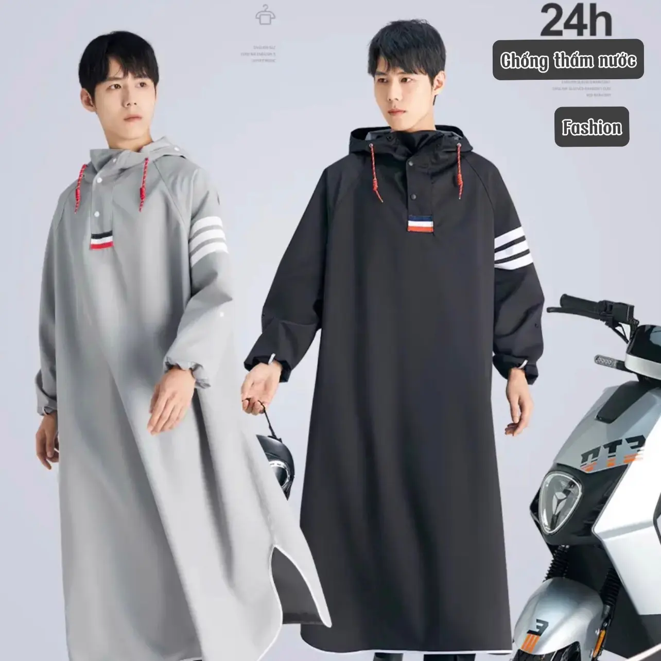 [ Tặng kính chắn mưa] Áo mưa bít kín thời trang, siêu bền siêu chống thấm, an toàn dành cho 1 người sử dụng