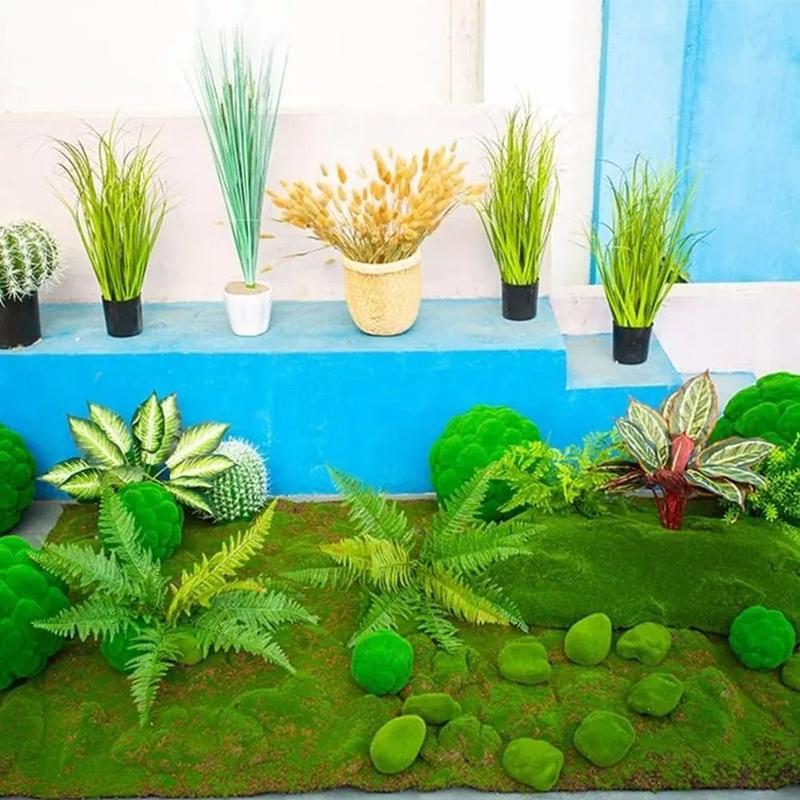 New Foam Artificial Moss Ball Fibre Simulation Moss Moss Rocks Crafts 7