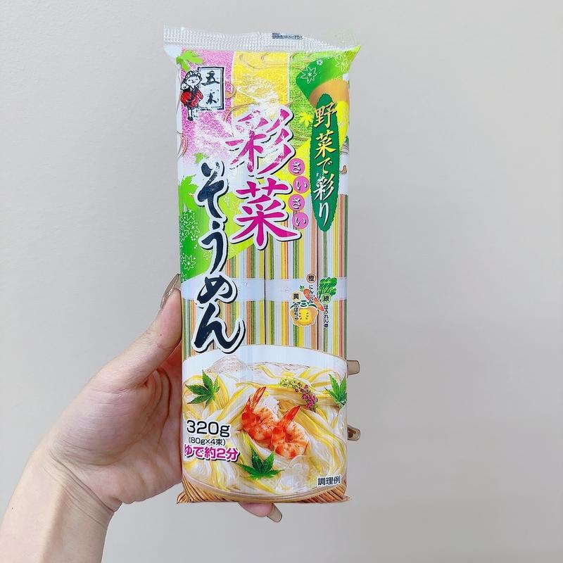 Mì somen ngũ sắc tôm rau củ 320g