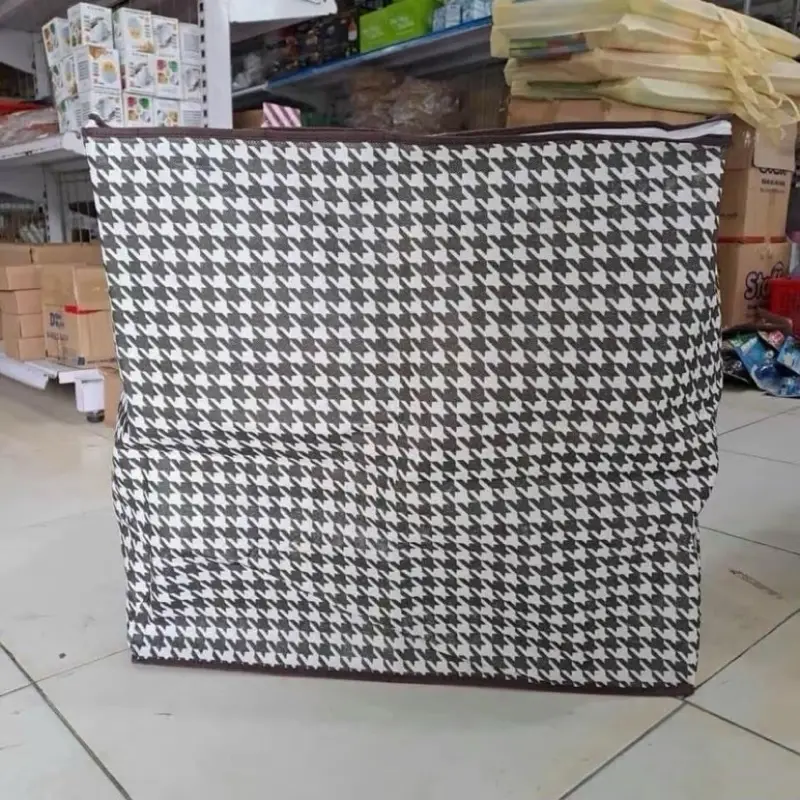 Giỏ đựng quần áo 100l có khóa túi đựng chăn ,màn đa năng có thể gấp gọn cho vào rổ 1