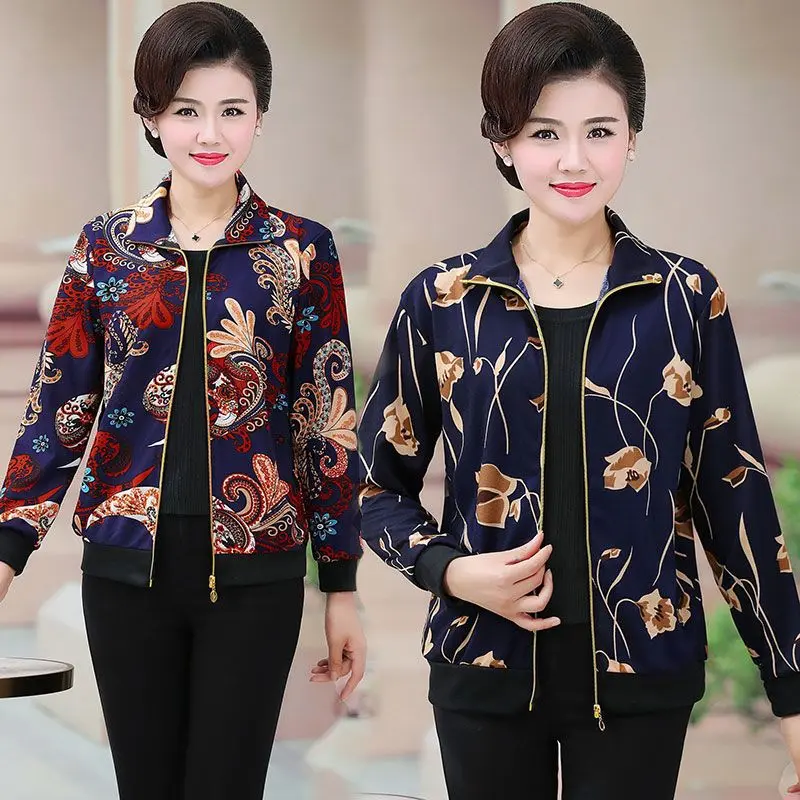 Áo Khoác Có Khóa Kéo, Dành Cho Phụ Nữ Trung Người Già Và Cao Tuổi, Phần Mỏng Mùa Xuân, Áo Khoác Mùa Xuân Và Mùa Thu, Quần Áo Chống Nắng Mùa Hè, Hàng Mới Về Jacket Top