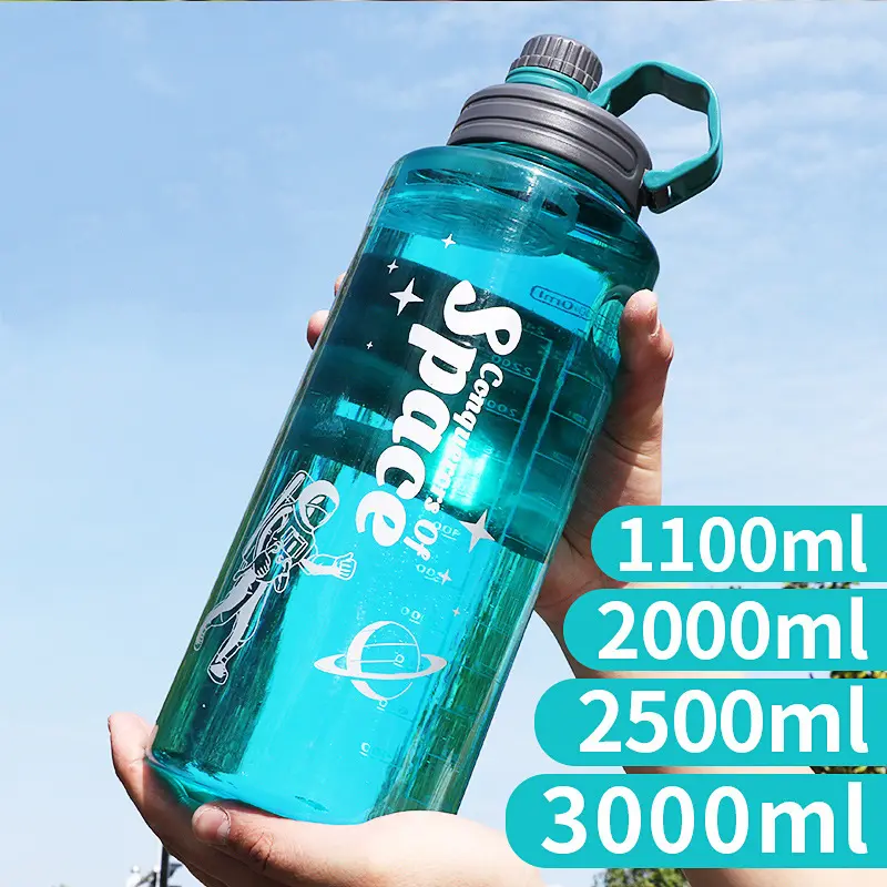 Bình Nước Thể Thao, Dung Tích Lớn (1.5L, 2L, 3L), Thích Hợp Cho Thể Dục Ngoài Trời, Cắm Trại Và Leo Núi, Cầm Tay, Thích Hợp Cho Thể Dục, Bình Nước Sport Nam