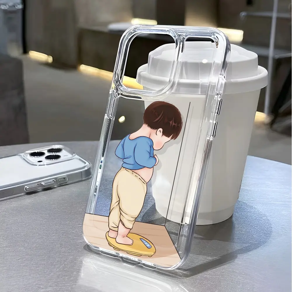 Vỏ không gian thẩm mỹ cho iphone , 15 pro max, 11, 14, 13, 12, 7, 8 Plus, X, XR, XSMax, thời trang bé trai, bảo vệ giảm cân, vỏ chống sốc