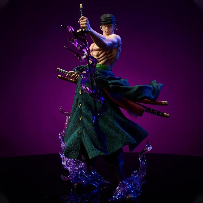 Product Introduction of Toys for Children [in Stock Urgent] Star Sauron 23cm Pirate Roronoa Sauron GK Hand-Made Gift Statue Model 3