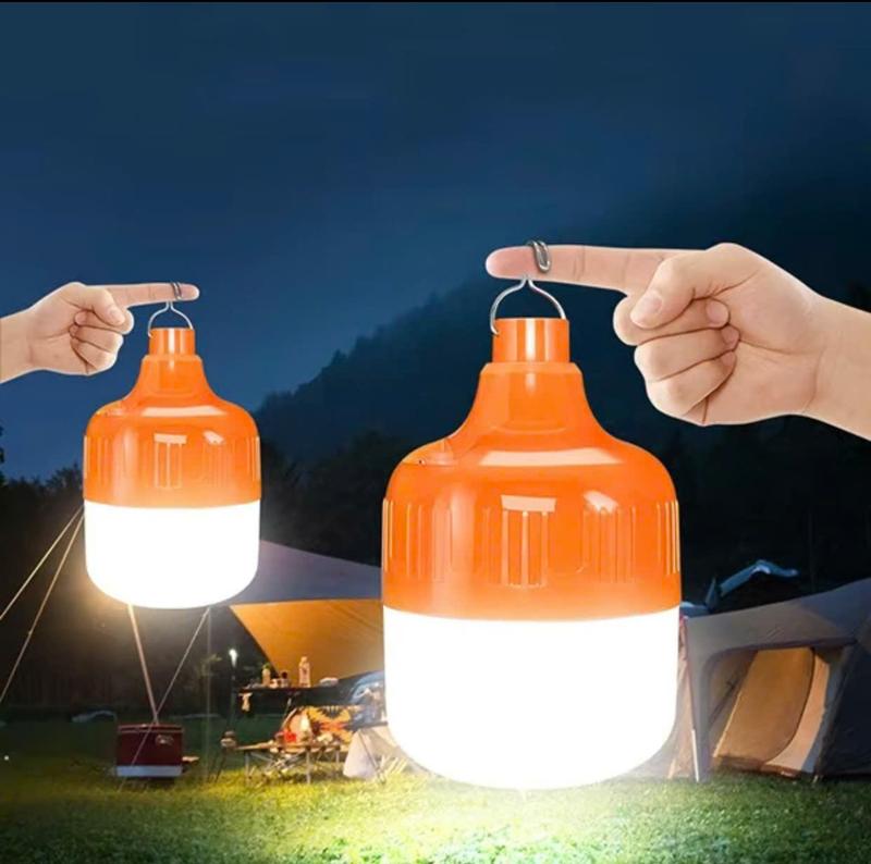 Bóng Đèn Tích Điện Công Suất 150W Siêu Sáng, Bóng Đèn Led Tích Điện Có Móc Treo Tiện Lợi - Dùng Được 2h-3h