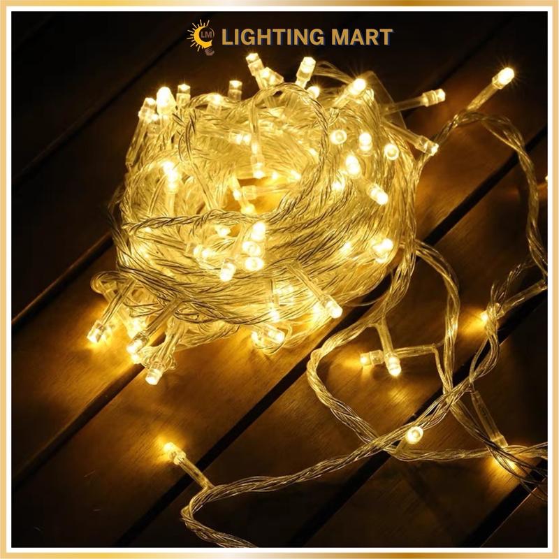 Dây Led Fairy Light 10 Mét trang trí có đầu nối, có hộp chỉnh chế độ chớp nháy, trang trí Noel, lễ Tết, decor phòng ngủ, quán cà phê