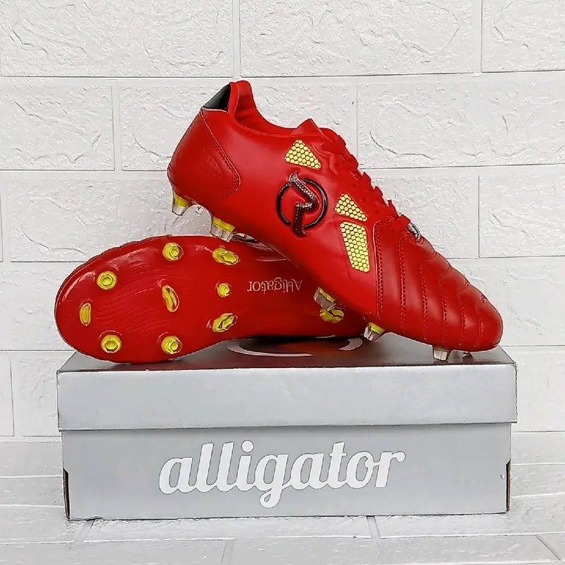 Sepatu Bola Alligator Roguns Free kaos kaki dan deker Set Uniseks Nyaman Boots 2
