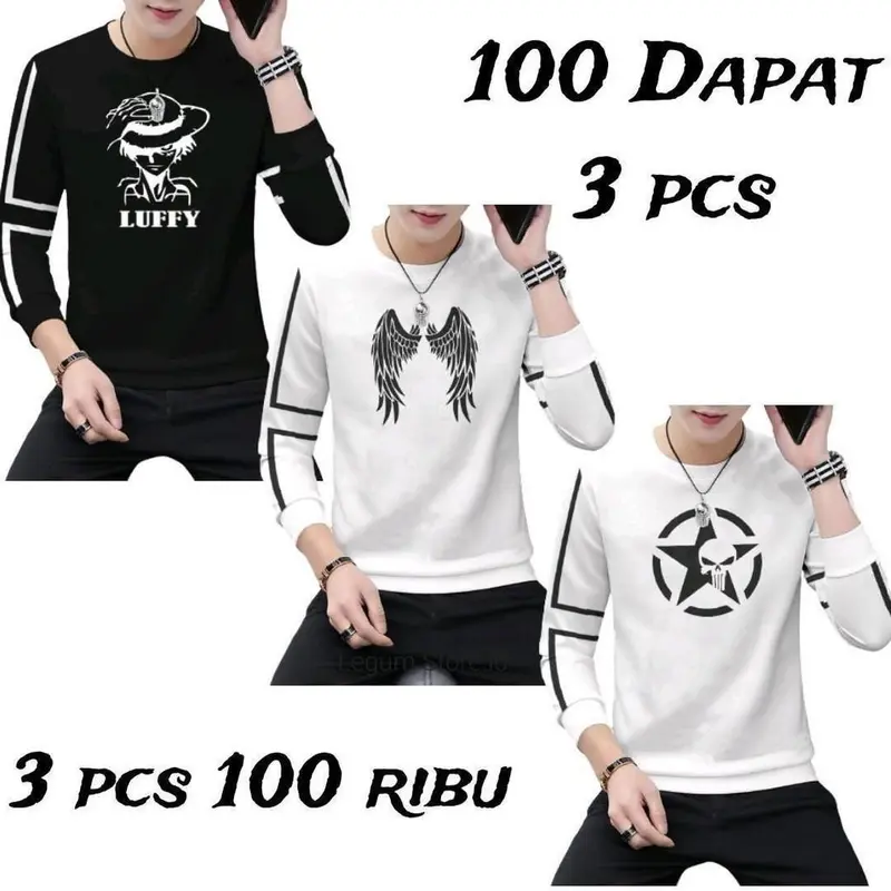 Paket 3 pcs 100 ribu / kaos switer paket 100 dapat 3 potong / paket kaos 3 pcs 100 ribu / promo diskon paket hemat 100 ribu dapat 3 pcs / baju distro terlaris / baju laki laki dewasa / kaos import pria wanita baju dewasa / kaos distro bandung terbaru 2024 4