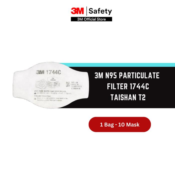 Gambar 3M N95 Particulate Filter 1744C Taishan T2 - Filter Masker 1 Bag isi 10 pcs dari 3M Automotive Kab. Bekasi Tokopedia