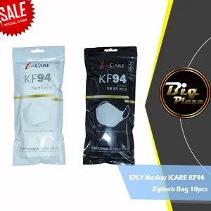 5PLY Masker ICARE KF94 5PLY Hygenic Ziplock Bag 10pcs 3D Filter Mask