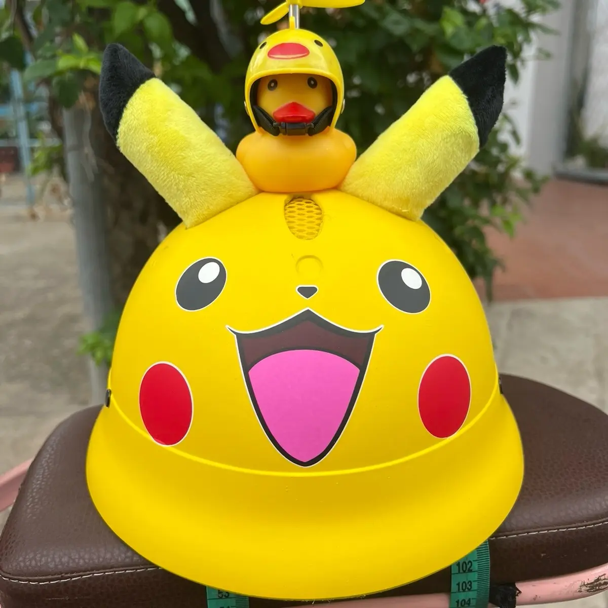 Nón Pikachu vàng dành cho bé từ 4  đến 10 tuổi siêu cu te và dễ thương kèm theo phụ kiên