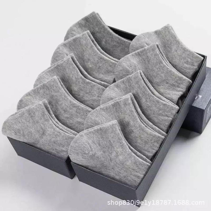 Product Introduction of Ready stock!!! 1 pair men women cotton ankle socks athletic casual solid stripe comfortable sock black white Grey 9