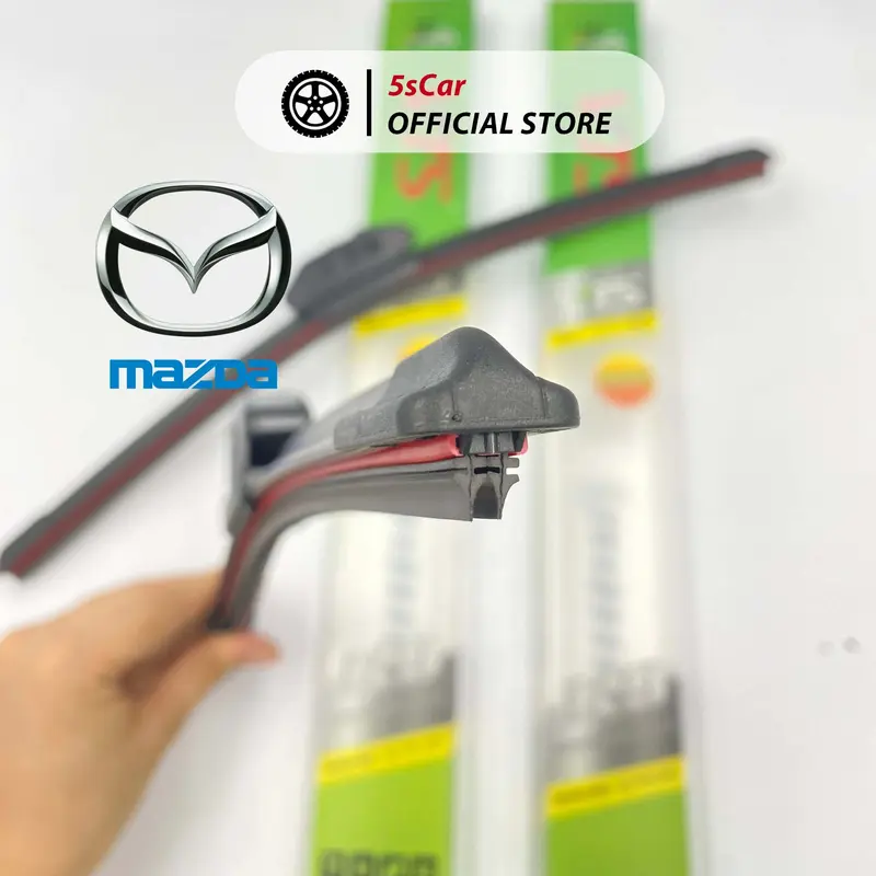 Gạt mưa 2 lưỡi, lưỡi kép cho xe hơi ô tô Mazda 2, Mazda 3, Mazda 6, Cx8, BT-50, Cx5, Cx9, 626, MAZDA 323, PREMACY, .... Phụ tùng Cao Su 0