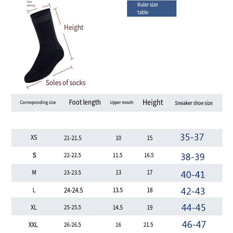 Product Introduction of 3mm  Diving Socks Shoes Water Boots Non-slip Beach Boots  Shoes  Snorkeling  Surfing Socks 4