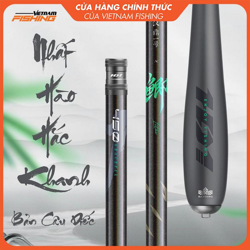 Cần Câu HANDING Nhất Hào Hắc Khanh (Bản Câu Diếc) - Với độ cứng 3H, Chuyên Dùng Câu Chép, Diếc Tự Nhiên