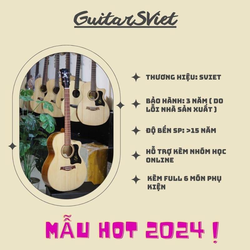 Đàn guitar ES180Pro 2024 gỗ KOA Việt Nam phiên bản nâng cấp