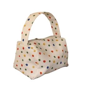 Beg Solek, Serbaguna Niche Polka Dot Berwarna-warni, Ketibaan Baru, Kemasukan Tinggi, Kapasiti Penyimpanan Besar, Mudah Alih dan Pegang Tangan, Untuk Wanita, Beg Peralatan Mandi Mekap Gojo Satoru