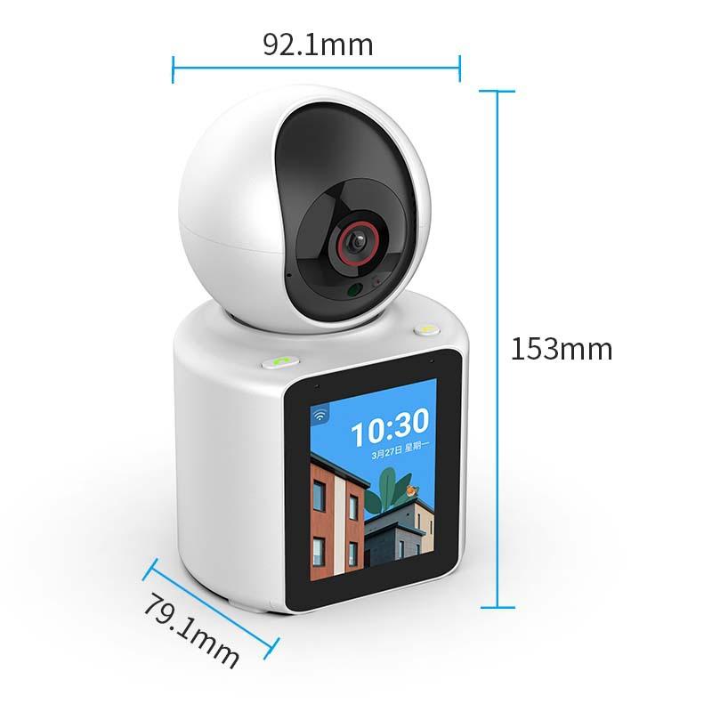 Product Introduction of 2MP HD Wireless WiFi Two-Way Camera, 2.8 Inch IPS Screen, 360 ° 1080P Home Security Camera, 5V USB Power Supply, with Audio, Two-Way Call, Automatic Humanoid Tracking, Night Vision Camera 19