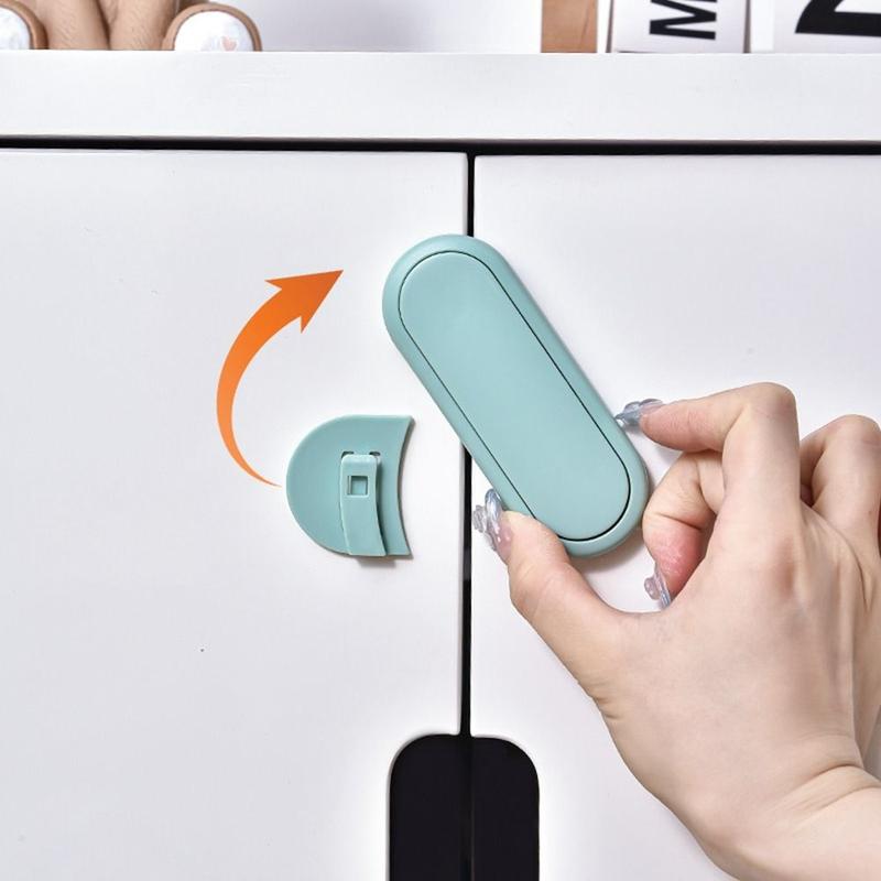 Product Introduction of New ABS Child Safety Lock Protection Housing Safety Cabinet Door Multi-function Freezer Cupboard Closing Buckle Cabinet Drawer 11