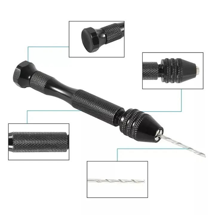 Set máy khoan cầm tay và 10 mũi khoan tiện lợi 3