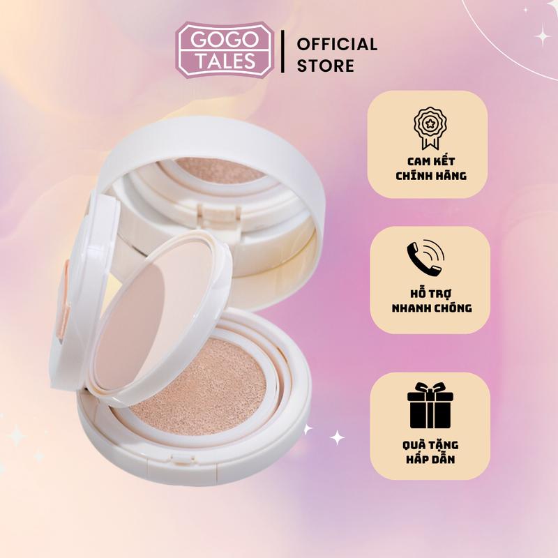 Phấn phủ kèm phấn nước 2 in 1 Gogo Tales Trang Điểm Cushion Nữ Cosmetic