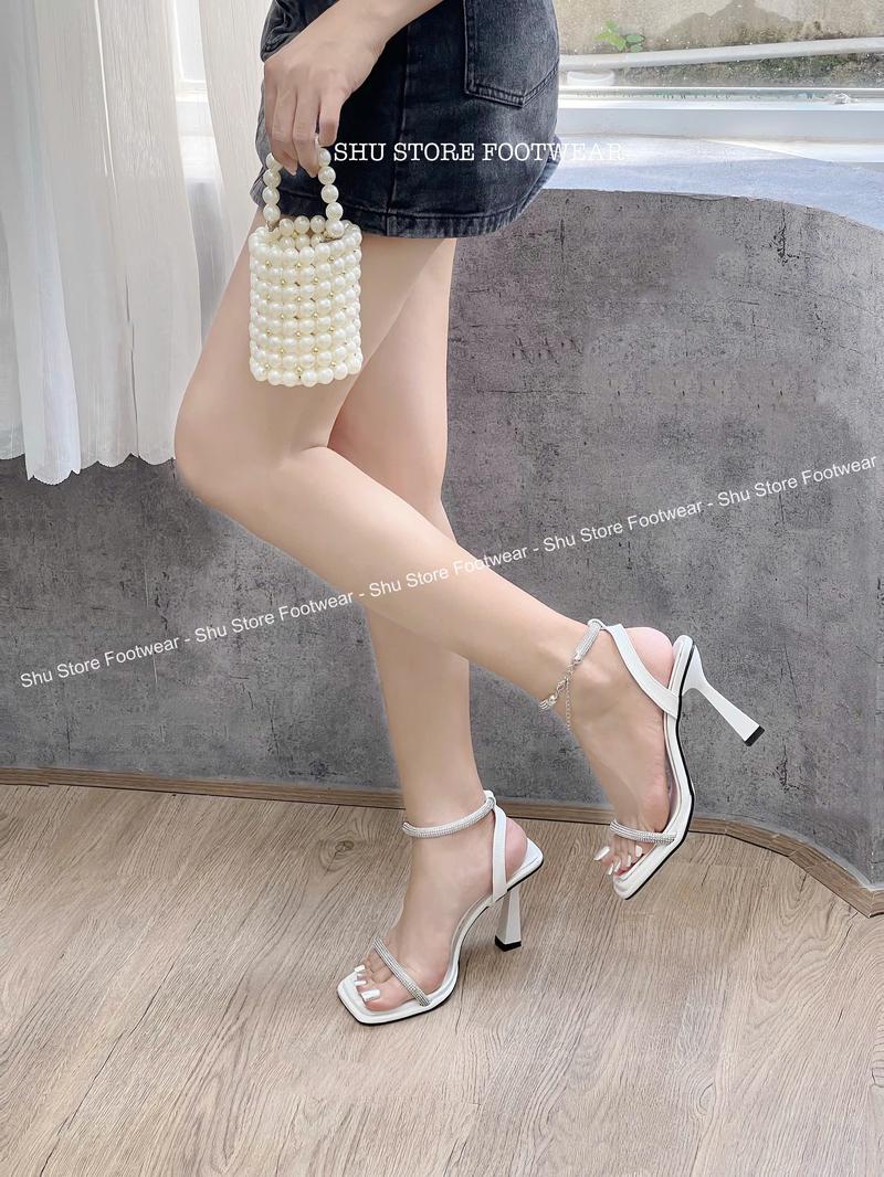 Product Introduction of Sandal cao gót Shu Store quai mãnh gót nhọn cao 7cm và 9cm xinh xắn phù hơp đi học, đi chơi, làm hay dư tiệc 8