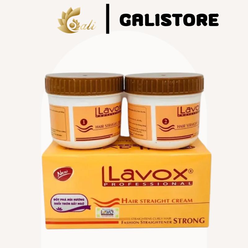 Kem duỗi thẳng tóc Lavox 280ml/2 hộp (kèm ảnh chụp thât+ video hướng dẫn) Nữ Ép Side