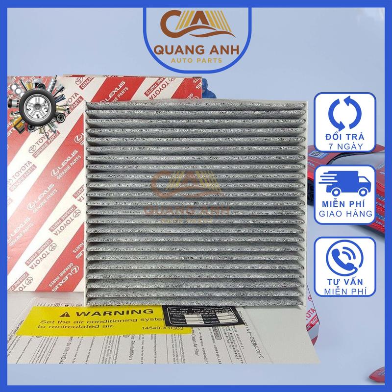 (THAN HOẠT TÍNH) Lọc gió điều hòa, máy lạnh xe Vios, Innova, Fortuner, Veloz, Hilux, Camry,(Mã: 871390N010/8713906080) Phụ Tùng