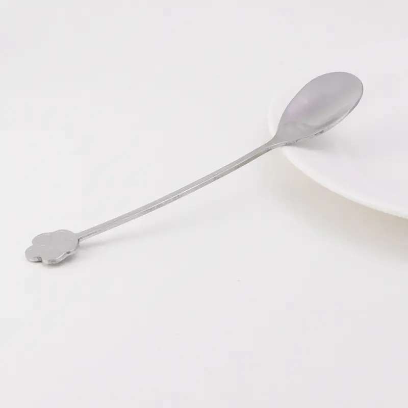 Thìa tráng miệng, Muôi canh, Thìa trà, Thìa ăn, Màu bạc, 13,6 * 2,5 * 0,5cm 3