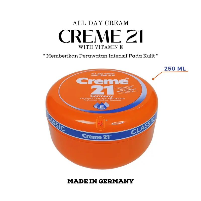 Creme 21 All Day Cream Ultra Dry Skin With Pro Vitamin E - 250ml 150ml 50ml 0ri Arab Made In Germany 2